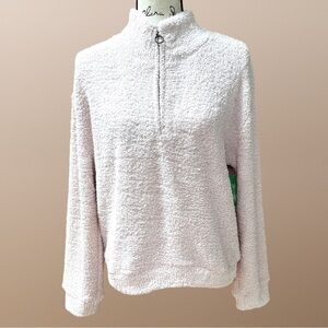 ✂️ SPRING SWEEP SALE Honeydew Intimates Wish Comfort Queen Pullover 3/4 Zip S